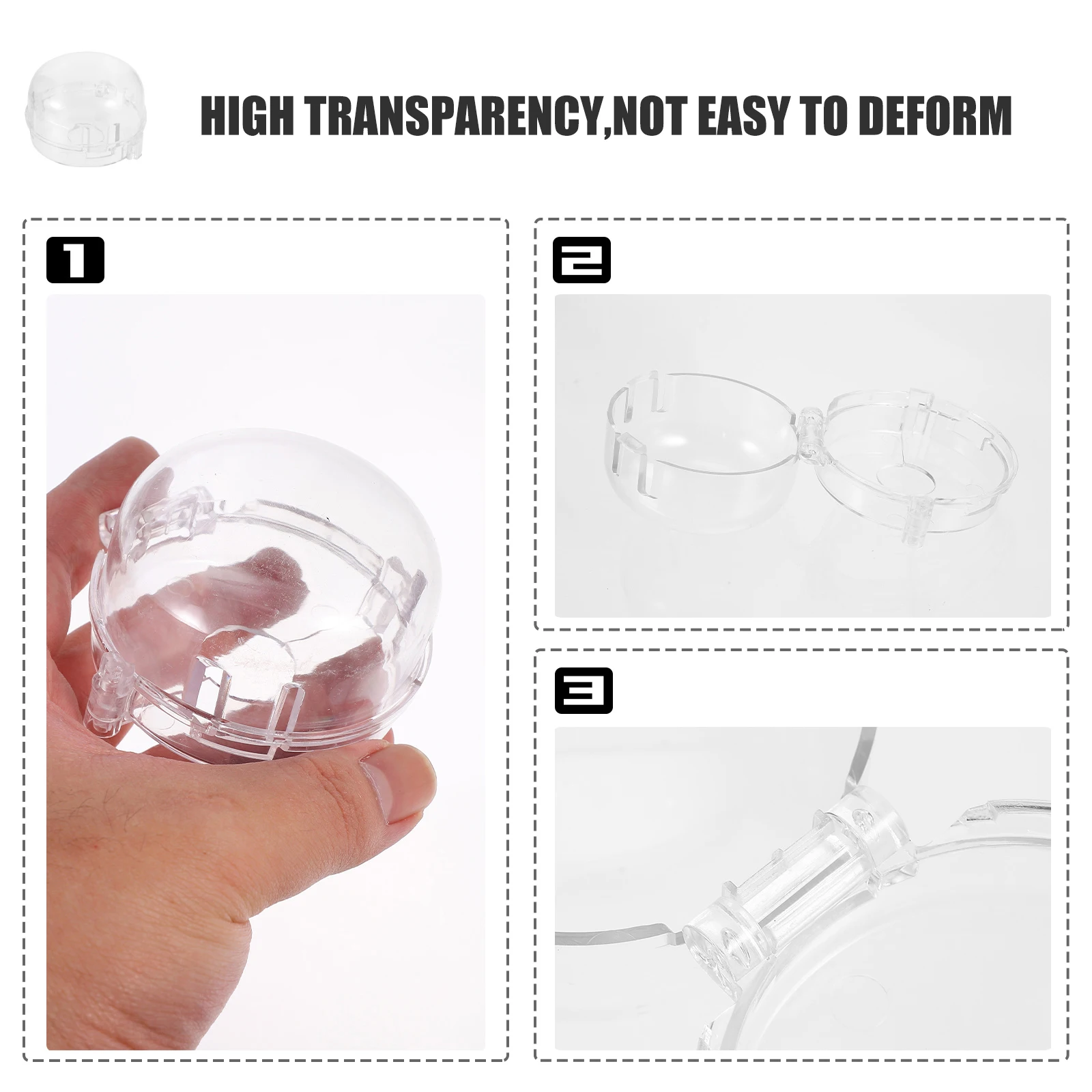 

4pcs Gas Stove Protective Cover Heat Resistant Transparent Hob Knob Covers Wear Resistant Long Lasting Childproof for Cooker