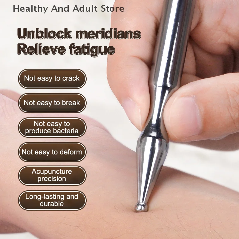 

Stainless Steel Trigger Point Massager Acupuncture Pen Facial Reflexology Tools Deep Tissue Back Massager Body Face Massage Tool