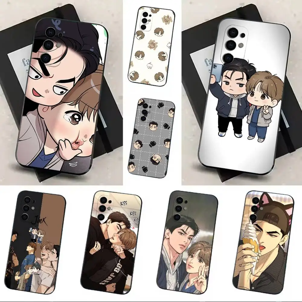 G-Joo-Jaekyung X Kim Dan J-Jinx Phone Case Soft Black Case For Samsung S24,S30,S21,S23,S22,S20,Ultra,S25,Plus
