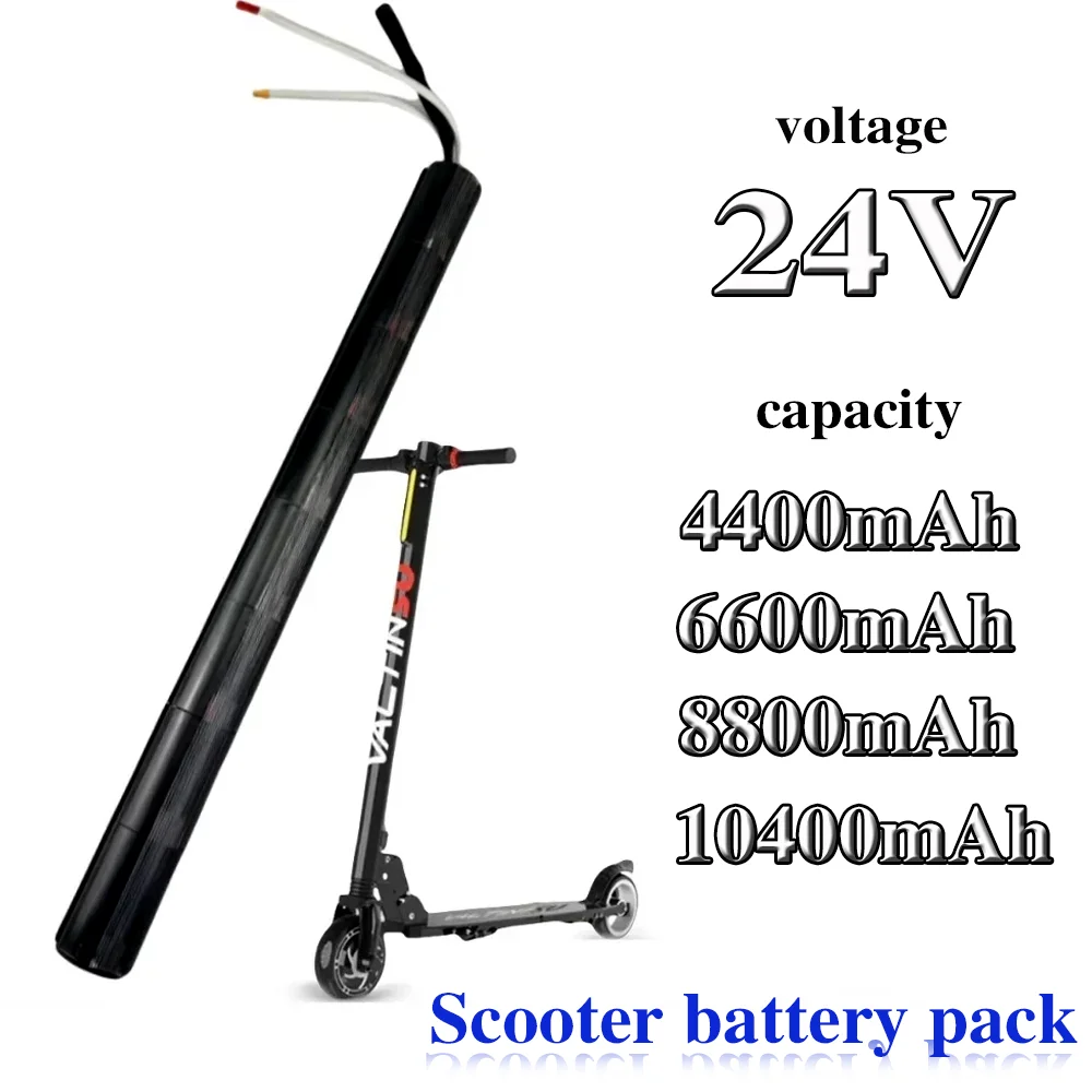 

18650 Li-ion Battery Pack 24V 4.4Ah/6.6Ah/8.8Ah/10.4Ah Carbon Fiber Scooter Special Battery for Electric Scooter Accessories