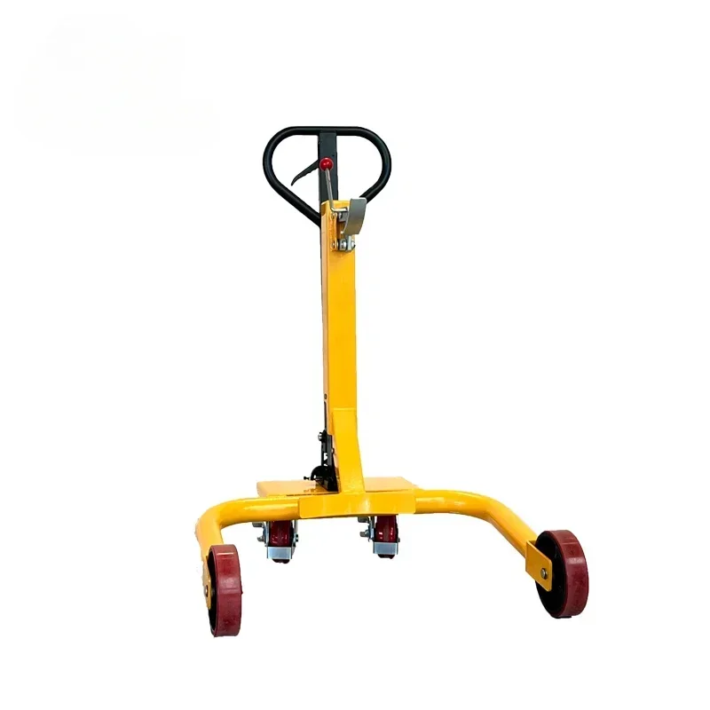 High Quality Portable Manual Drum Carrier 350kg Hydraulic Hand Trolley Oil Drum Mover