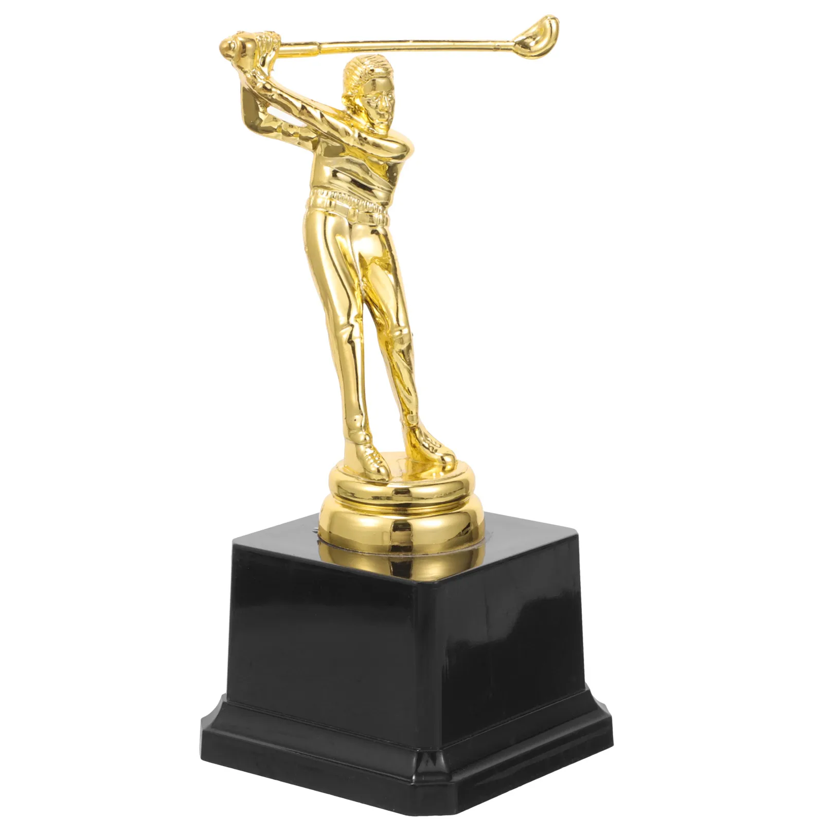 

1pc Golf Trophy Smooth Surface No Burr Stable Longevity DIY Nameplate Golfing Statue Exquisite Workmanship Realistic Kids Sports
