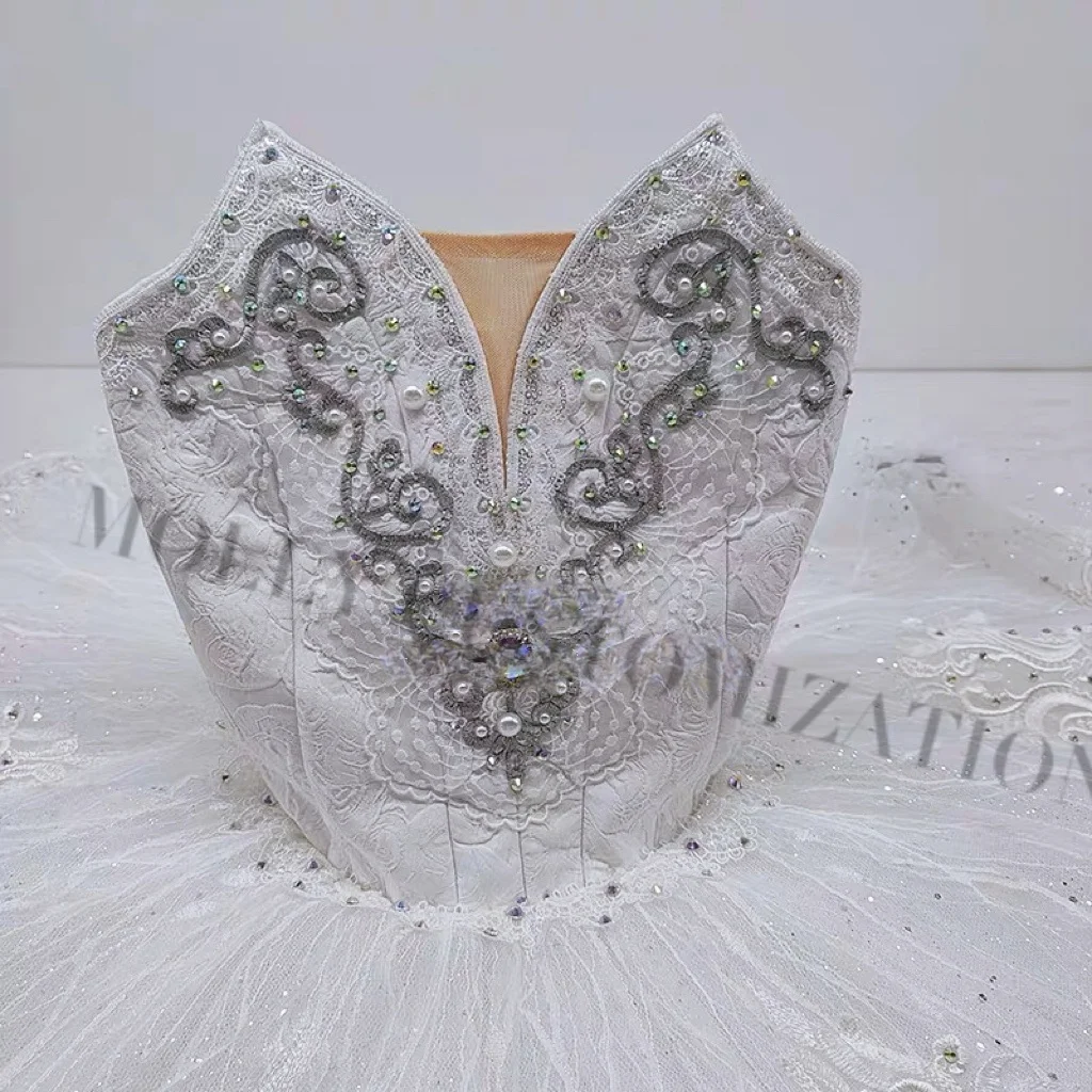 2024 new model launched original picture photo silver fairy doll tutu performance competition custom-made 14 layers of gauze