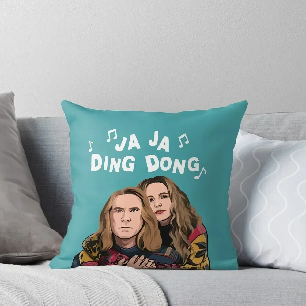 Eurovision Ja Ja Ding Dong Song Fire Saga Merch Netflix Throw Pillow Sofa Covers Christmas Pillow Cases pillow