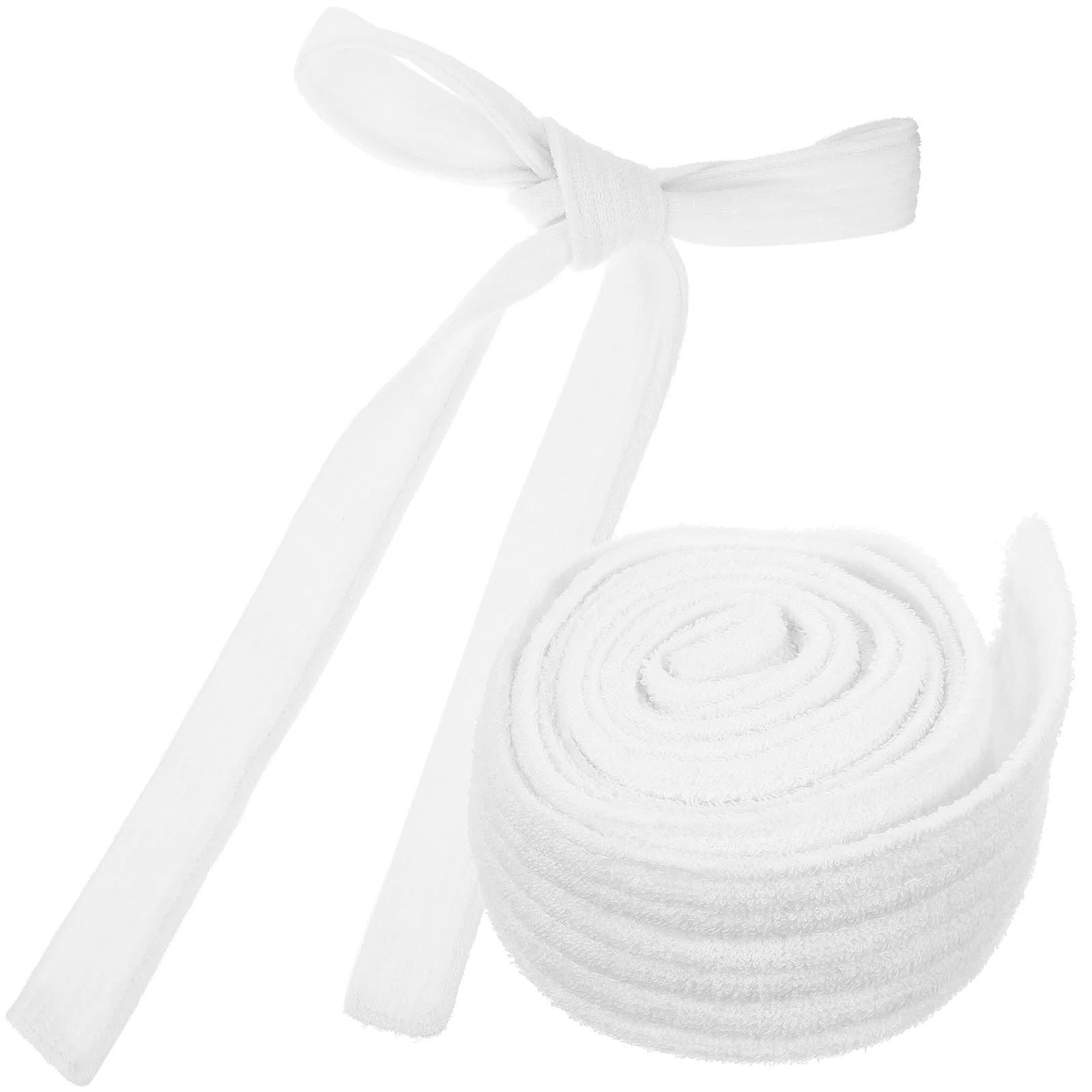 Bathrobe Belt Replacement Straps 2pcs (white [medium Thick Towel Material]) Corset Waist