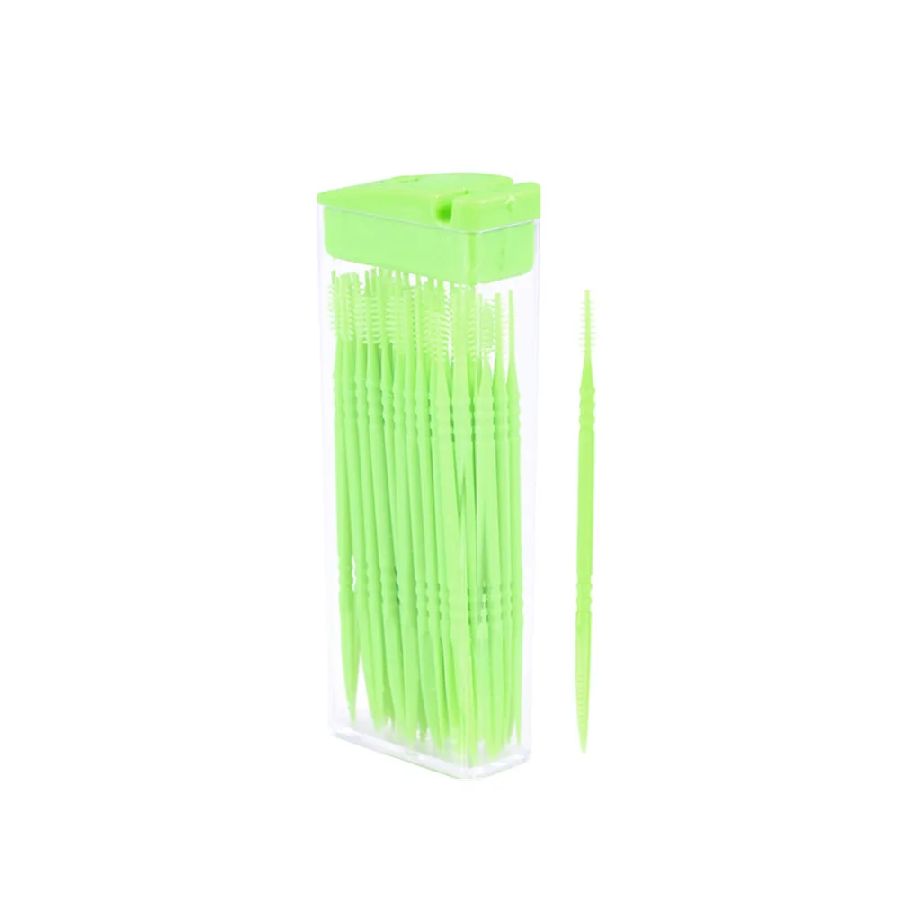 

50pcs for Teeth Cleaning Soft Brush Stick Disposable Plastic Dental Tooth Picks Plastic Toothpicks For Teeth Care