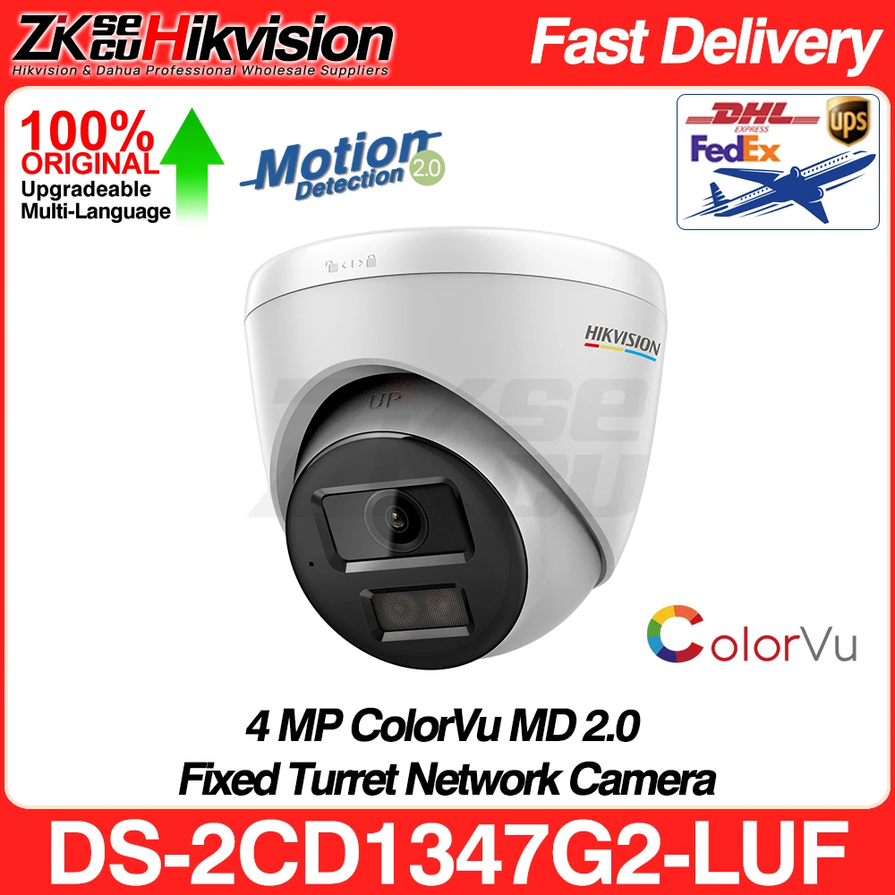 hikvision camera ip colorvu deteccao de humanos e veiculos mic slot sd slot poe ip67 vigilancia por video ds2cd1347g2 luf md 20 4mp 01