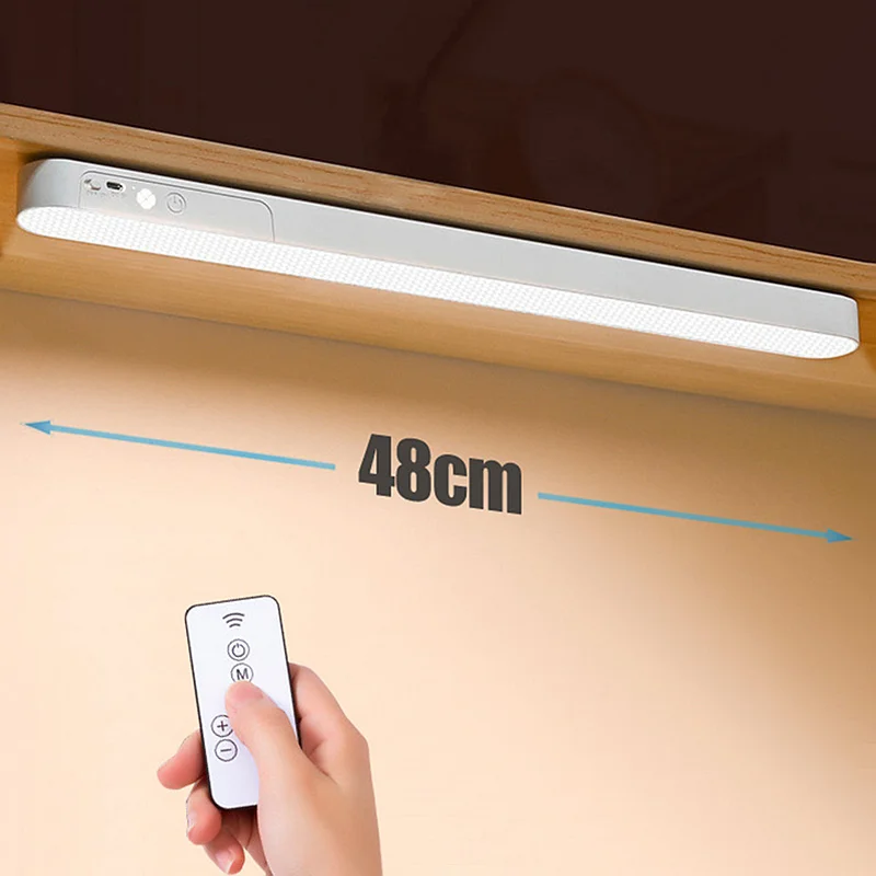 

Eye-care Table Lamp LED Light Bar 48/28cm USB Rechargeable Wirless Desk Reading Lamp Night Light For Bedside Kitchen Cabinet