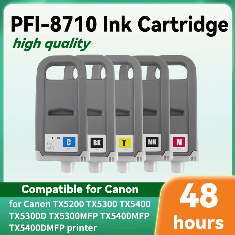 

PFI8710 PFI-8710 картридж 700 мл с пигментом и чипом для Canon TX5200 TX5300 TX5400 TX5300D TX5300MFP TX5400MFP TX5400DMFP