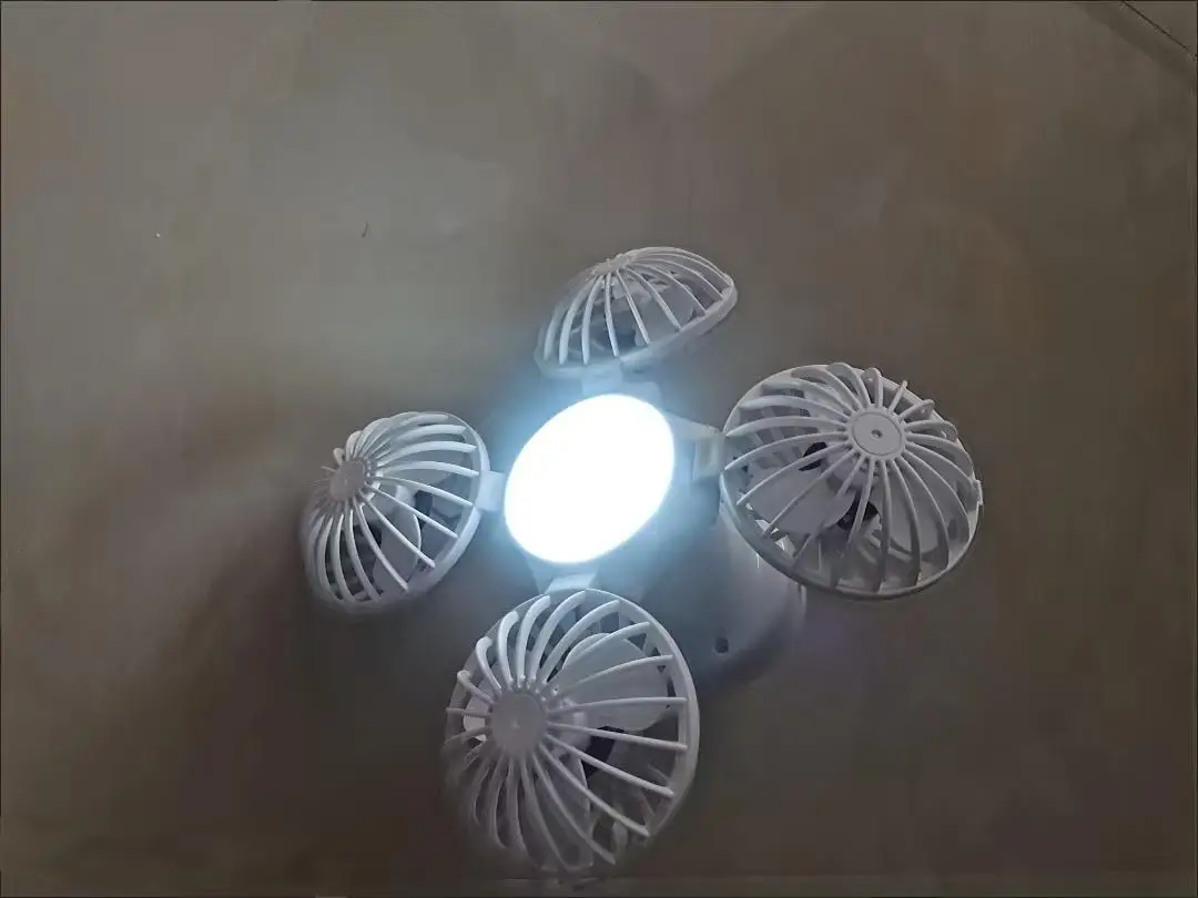 الطاقة الشمسية LED كرة القدم مروحة ضوء الطوارئ في الهواء الطلق طوي فانوس التخييم الشمسية سقف معلق مروحة مصباح لصيد الأسماك المشي لمسافات طويلة السفر