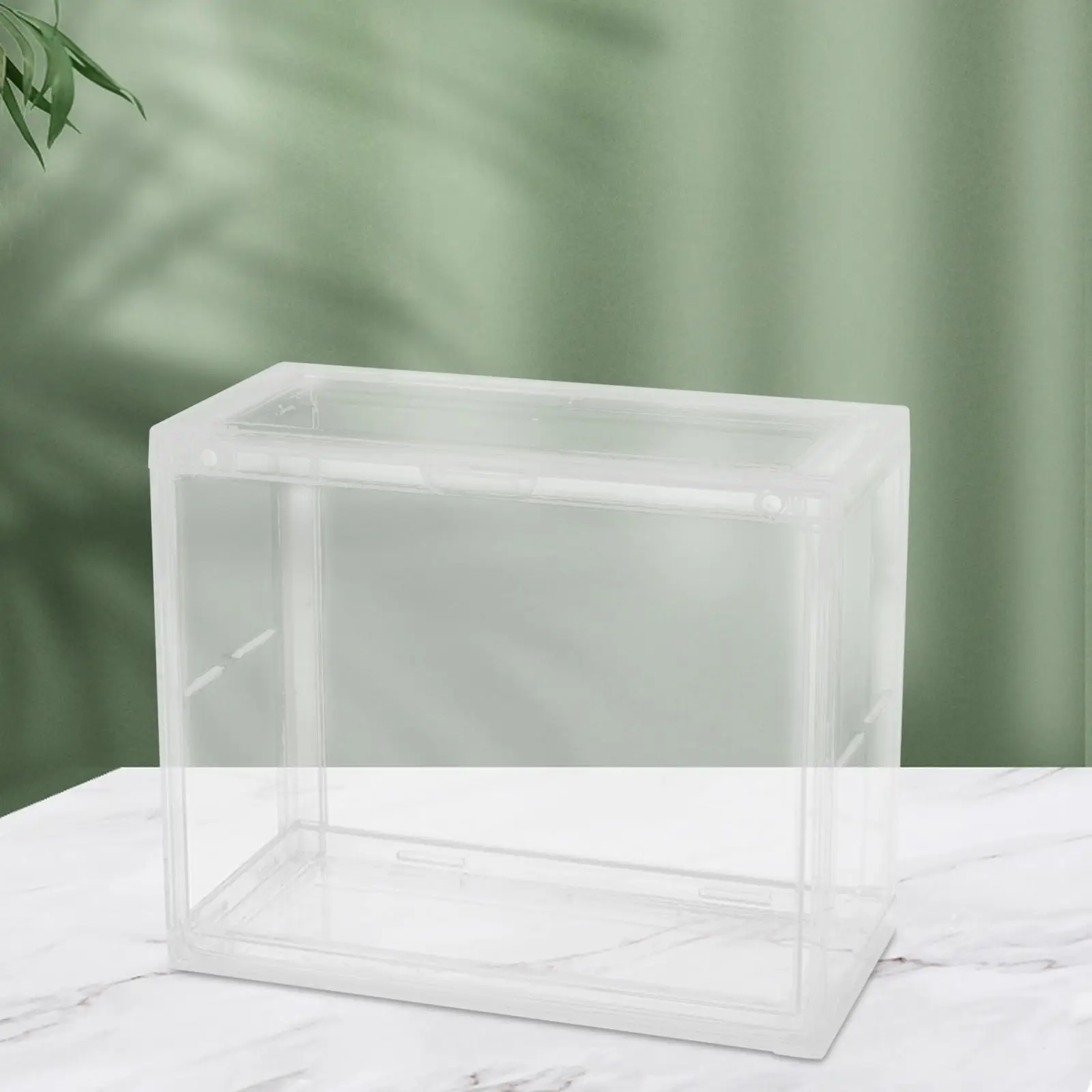 Acrylic Display Case Clear Clear Storage Box Organizer for Mini Toys, Collections Mini Figures Toys Rock Stone Mini Figures