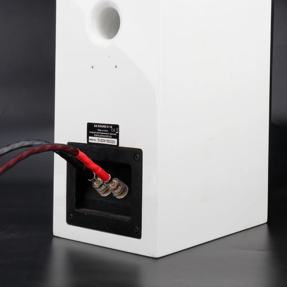 4개 6AG 하이파이 점퍼 케이블 5N OCC 구리 오디오 점퍼 와이어 스피커 케이블 바이와이어 바나나 플러그 - Y 플러그 브리지 케이블