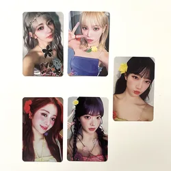 Kpop 3rd Mini Album EASY Photocard 5 pz/set Double Sides Printing carta LOMO in stile coreano YUNJIN HONG EUNCHAE Fans Collection