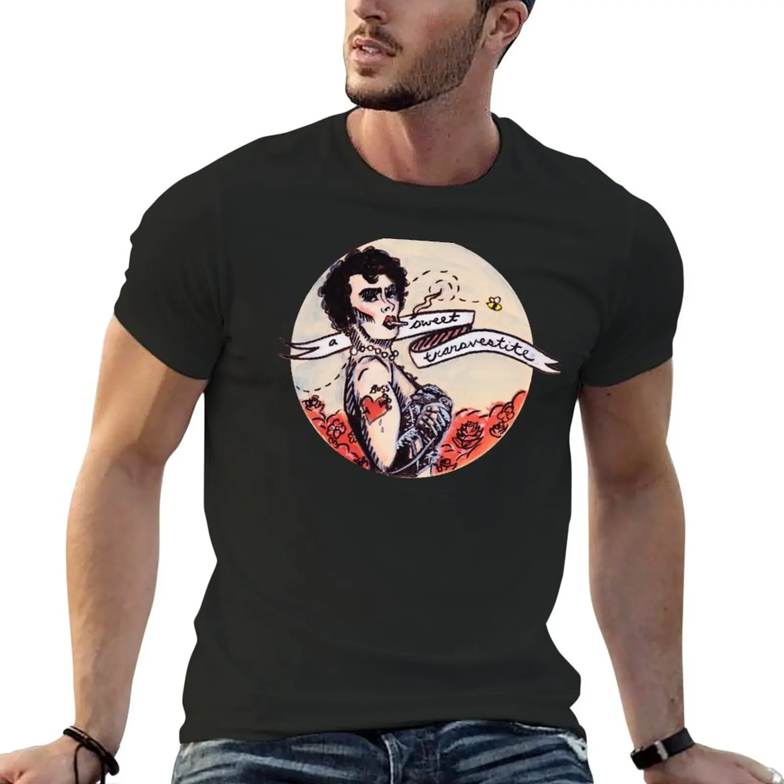 

Just a Sweet Transvestite T-Shirt vintage graphic t shirts men workout shirt