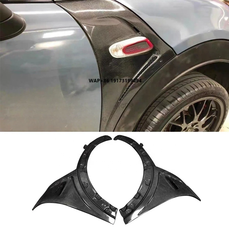 

DAG Style Carbon Fiber Front Side Fender Mini Cooper S F55 F56 Body Kit New Condition Mini Cooper Bumper Air Vent Mudguard Cover