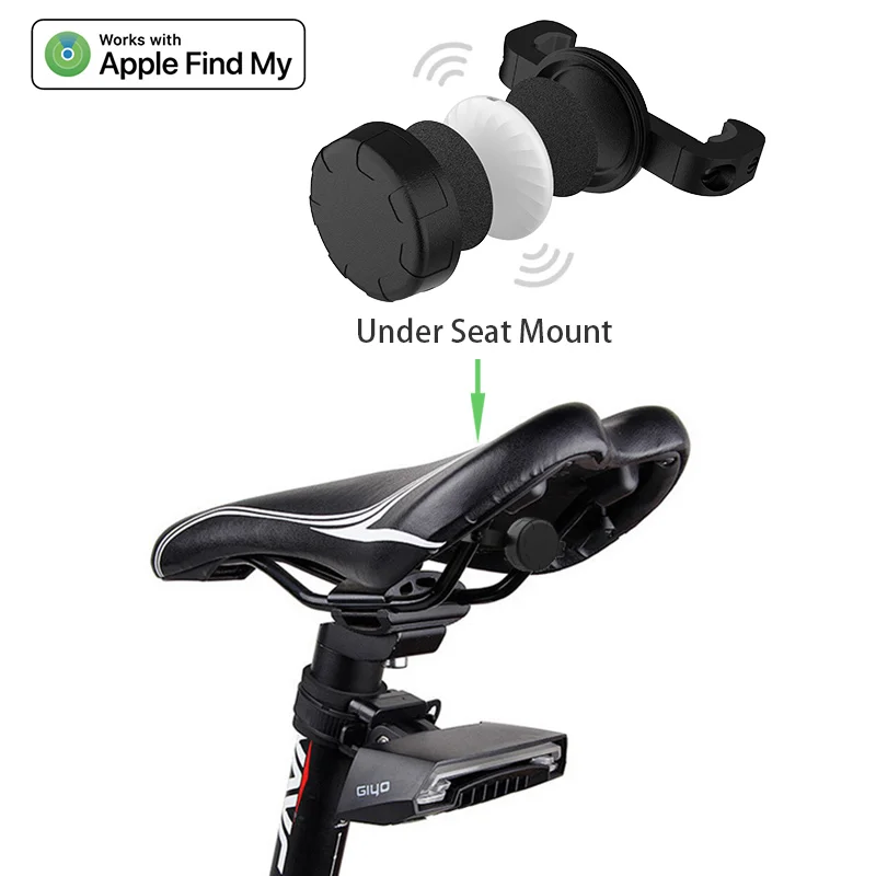 

Airtags Protective Case Cover Suitable Anti-lost Bike Seat Mount Road Bicycles Support Holder Tracker Locator Bike Accessories