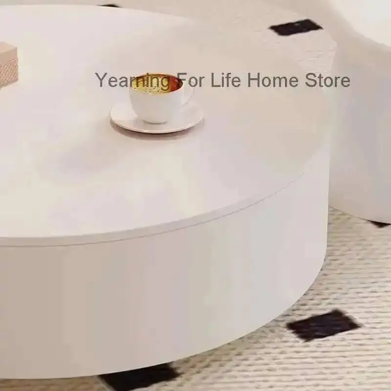 

Minimalist Coffee Table European Unique Round Glam Aesthetic Coffee Table Simple Premium Cosmetics Couchtisch Unique Furniture
