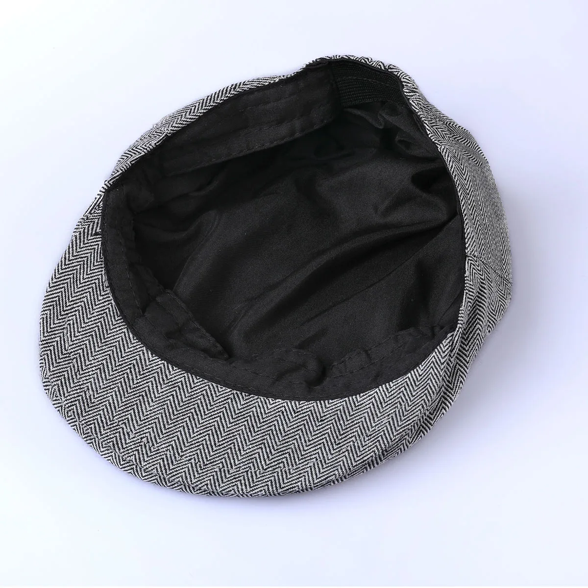Baby Boys Herringbone Flat Hat Kids Vintage Drivers Newsboys Criança Macia Com Forro Cap Infantil Grosso Inverno Quente Acessórios
