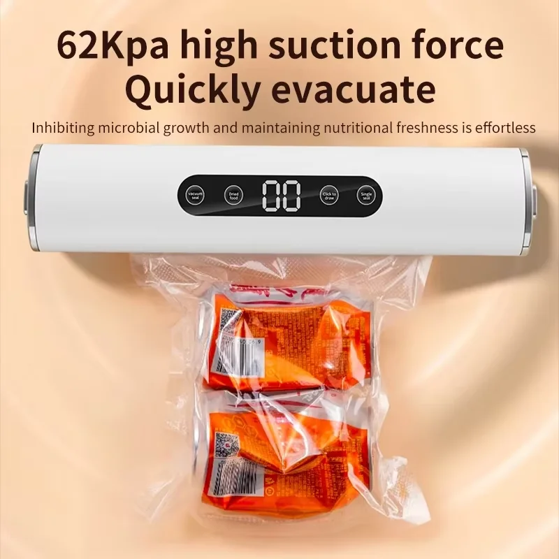 Selladora al Vacío Profesional HOMEFISH para Alimentos, Selladora de Productos para Cocina, Máquina de Sellado de Bolsas de Plástico para Envasado de Alimentos