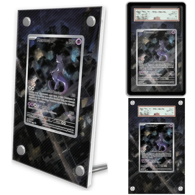 display-de-arte-anime-para-pokemon-scarlet-violet-mewtwo-estojo-protetor-de-acrilico-para-jogos-de-anime-e-arte-expandida-chaveiro-brinquedo-de-nivel-de-avaliacao
