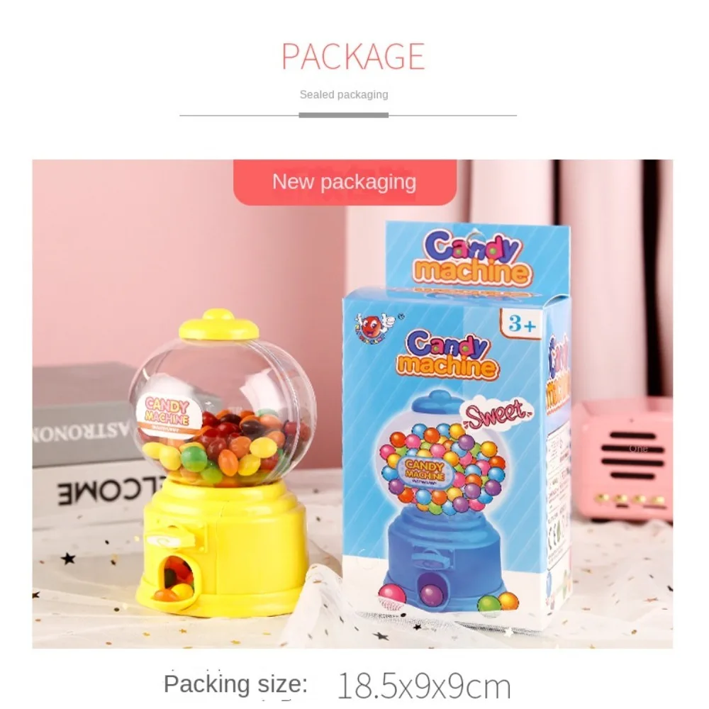 1Pcs Mini Candy Machine Dispenser Kid Pretend Play Vending Machine Coin Money Saving Box Piggy Bank for Birthday Gift kids Favor