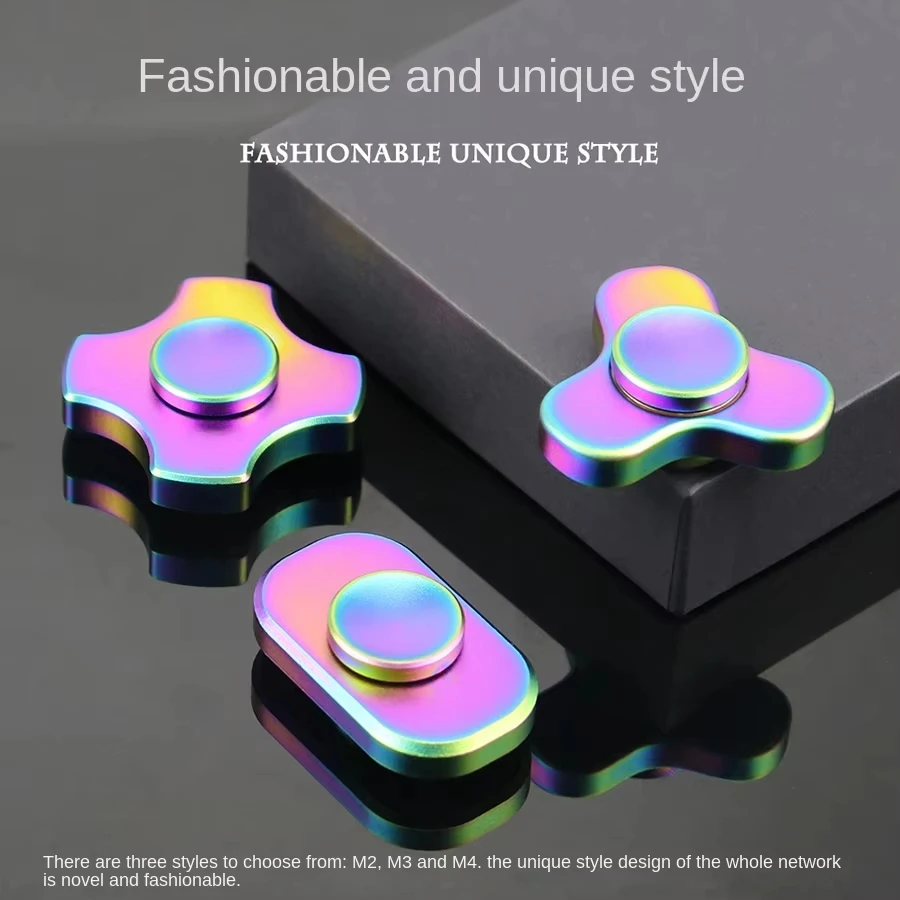 Mini Fidget Spinner Alloy EDC Spinning Top Stress Reliever Anti-Stress Toy Gyroscope for Children with ADHD