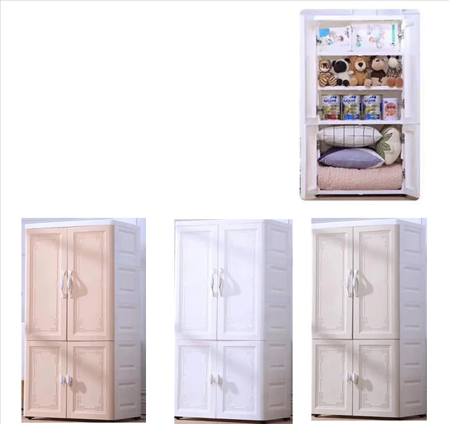 

5 Tier home toy storage organization double door storage cabinet