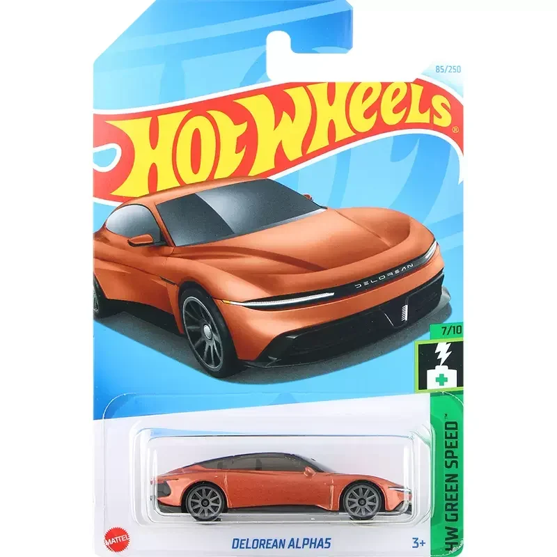 Hot Wheels-coche Delorean Alpha5 Original para niños, juguete de vehículo de Metal fundido a presión, Colección, regalo de cumpleaños, 1/64, 2024J