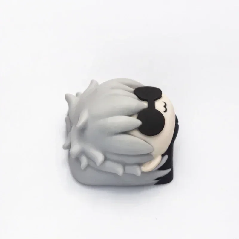 Mifuny Jujutsu Kaisen Keycaps Satoru Gojo Anime Keycap Aangepaste handgemaakte hars kruisas Key Caps voor mechanisch toetsenbord Crush80