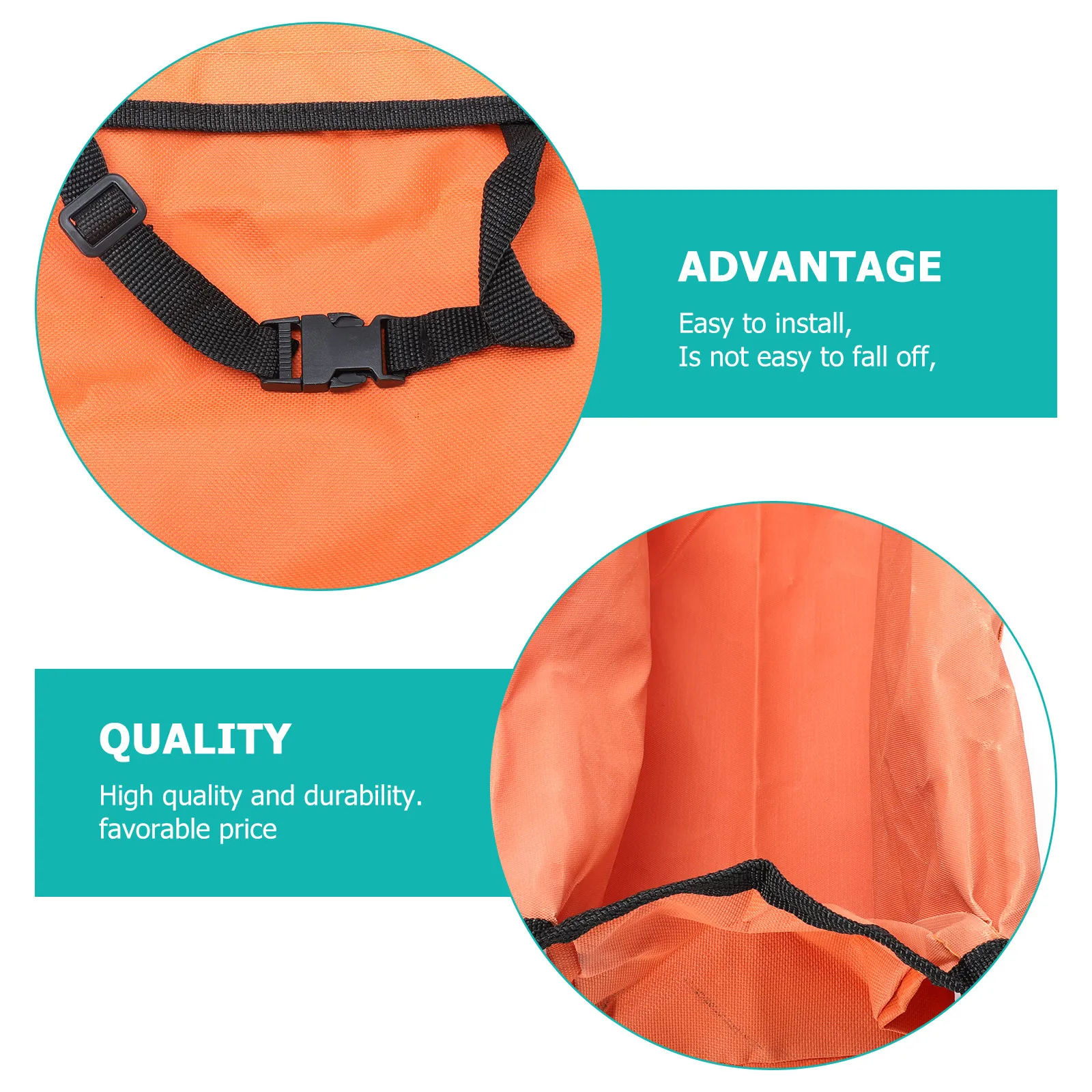 1Pcs Orange Retractable Ladder Bag Super Large Capacity Heavy Duty Tool Pouch for Stepladder Home Workshop Sundry Storage
