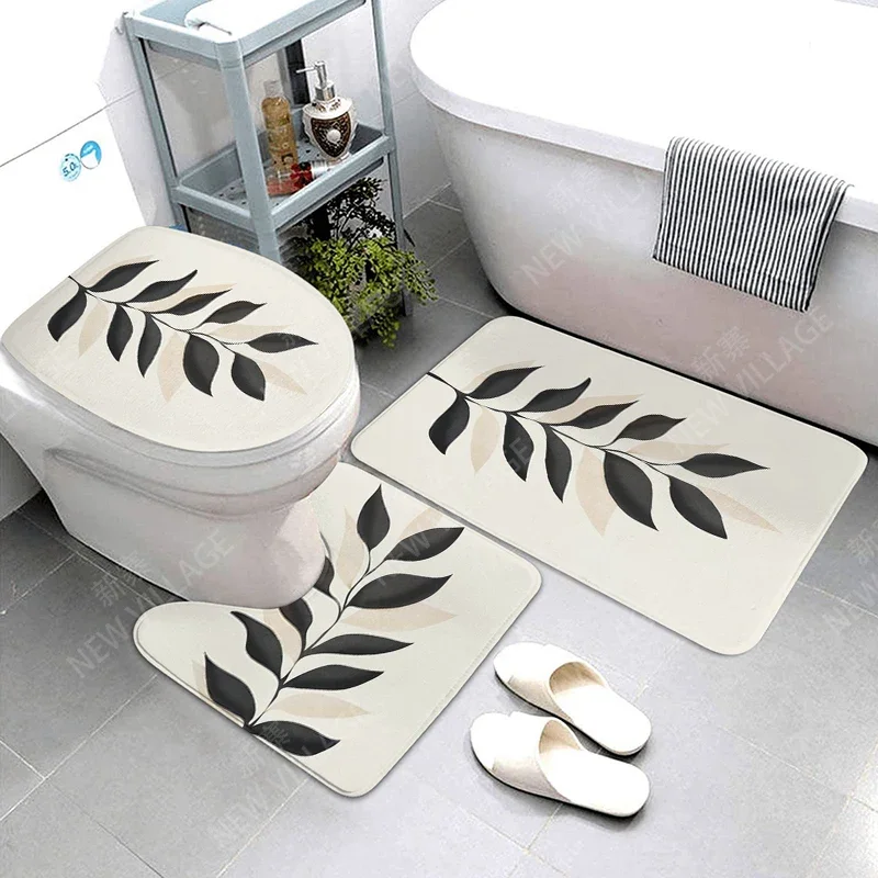 Anti-slip Bath Mat Bathroom Small Rug Shower Mat Decorative Absorbent Foot Mat Entrance Bathtub toilet rug Morandi Nordic Modern