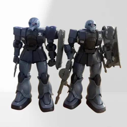 GTO HG 1/144 MS-05 ZakuⅠ 블랙 트라이 스타 Mech 조립 모델 키트 액션 피규어 데스크탑 장식 인형 어린이 장난감 선물