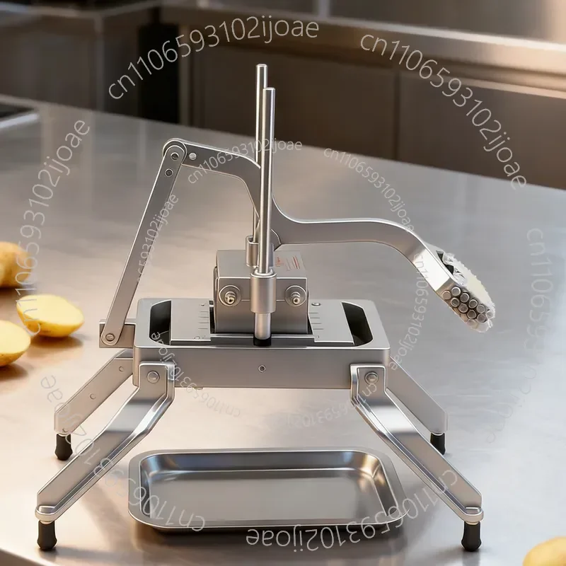 Household and Commercial Aluminum Alloy Vegetable Machine, Wolf Tooth Potato Slicer, Multi-functional Fruit and Vegetable