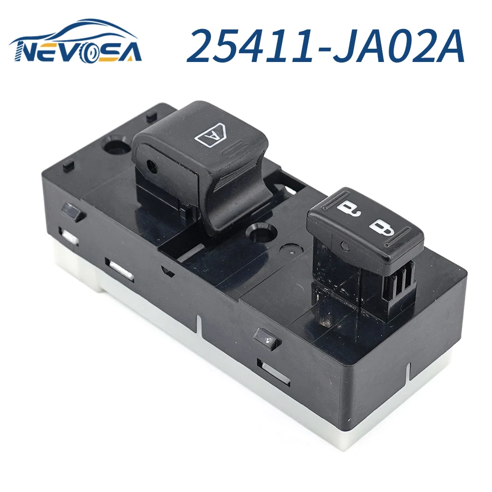 NEVOSA For Nissan Altima Sedan 2007-2012 Window Control Switch Car Parts Accessories 25411-JK40D 25411JA02A 9Pins 25411-JA02A