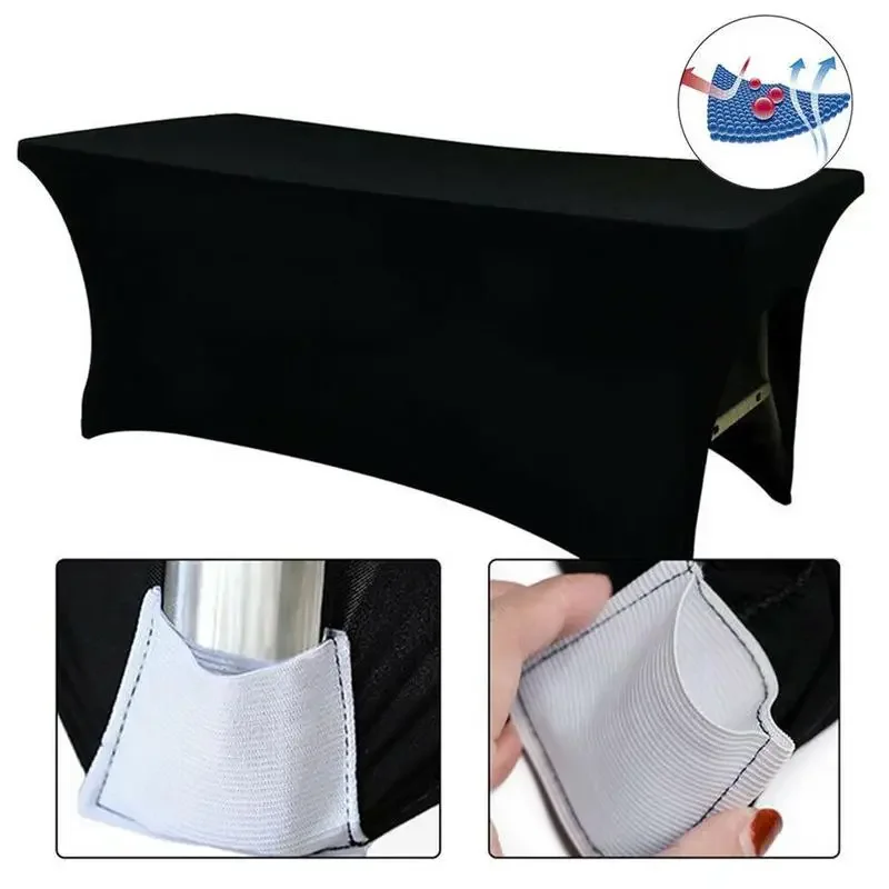 Beauty Salon Elastic Fitted Stretch Table Cover Eyelash Extension Bed Cover Spandex Rectangular Table Cocktail Tablecloth