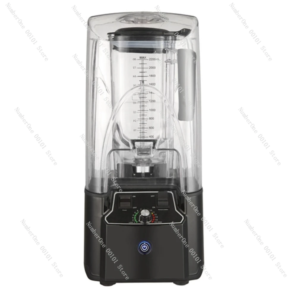 Blender, ice crusher, smoothie maker, silent blender with soundproof cover, food processor