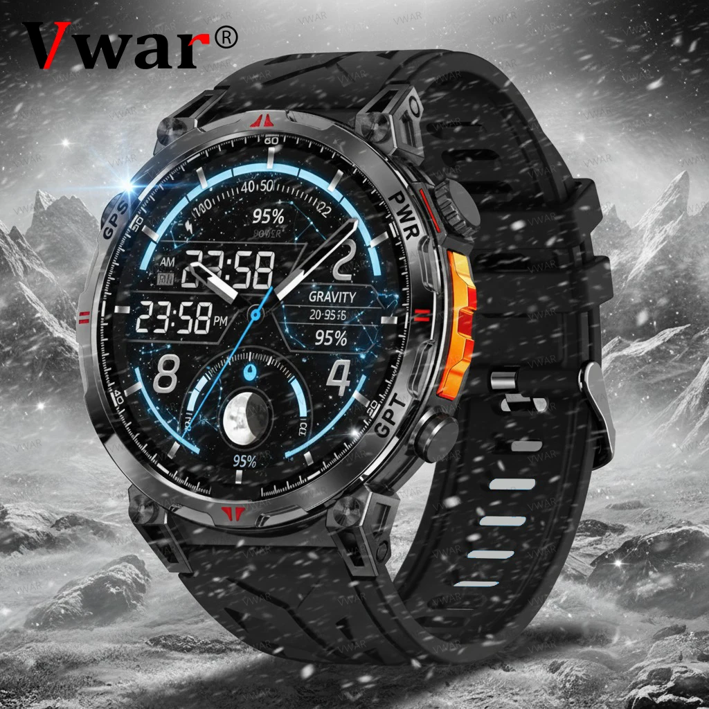 

Водонепроницаемые умные часы для плавания, новинка 2025 года, двухдиапазонный спутниковый GPS, спортивные умные часы для мужчин, 1,56-дюймовый AMOLED-экран, компас для вызова BT