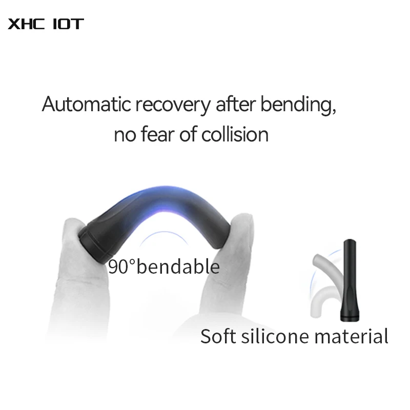 무선 모듈 트랜시버 워키토키용 접이식 고무 안테나 시리즈, XHCIOT 2.5dBi SMA-J 인터페이스, 433MHz, 2 개