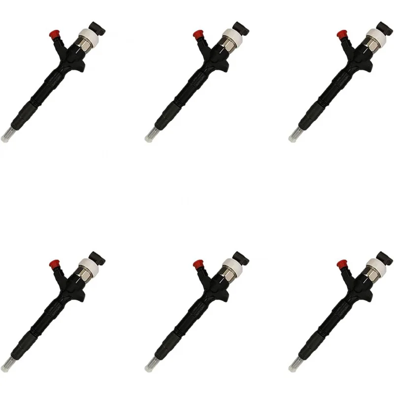 

6 pcs Fuel Injector 295050-074 #295050-054 #23670-39185 295050-0460 095000-7380 23670-30420 forT0Y0TA 2KD TFV Toyota Hilux 2.5L