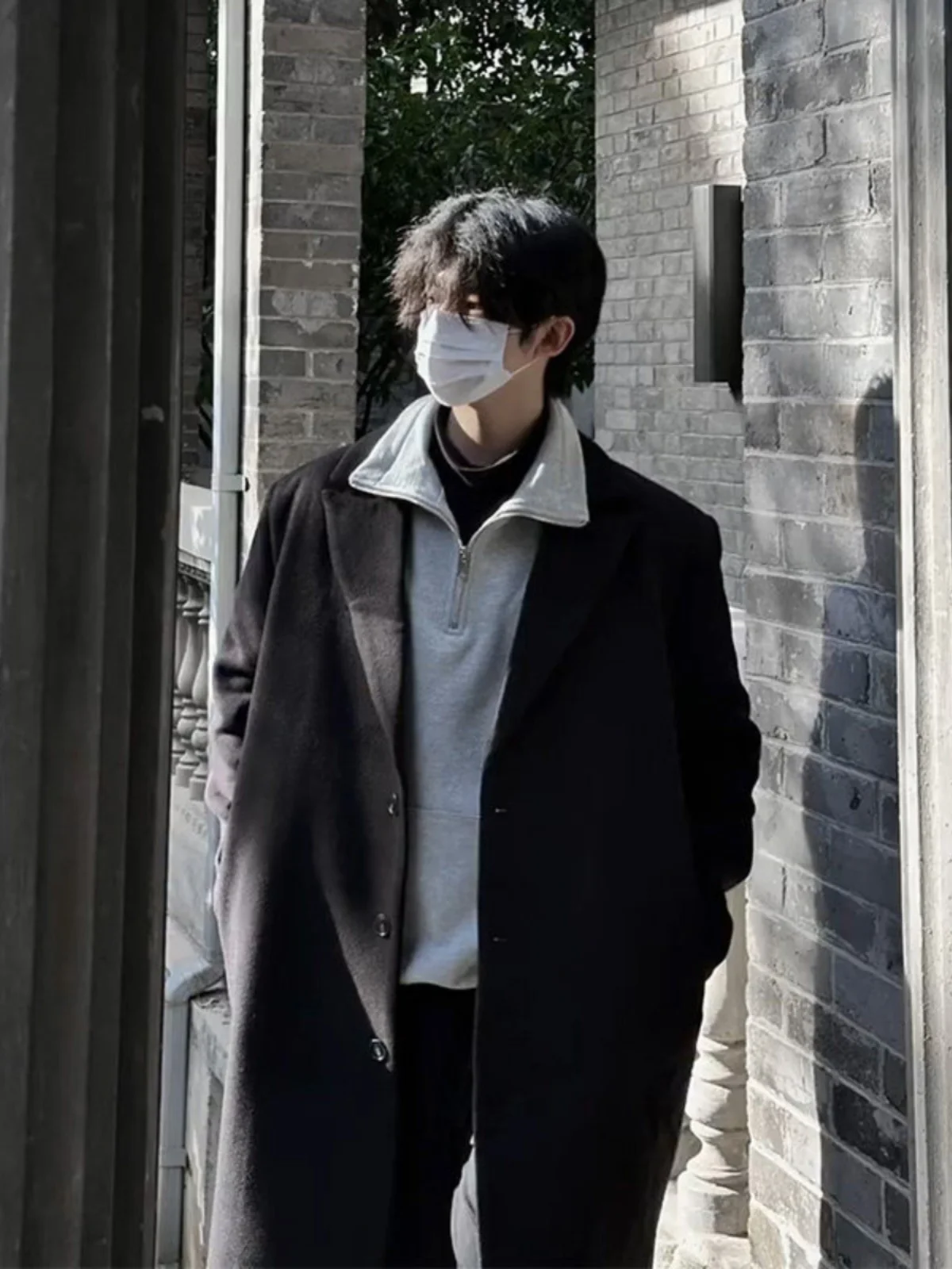 

Цивильный мужской шерстяной костюм Kululu Jaet, весна-осень, средней длины, корейская ветровка, теплая и холодная, Re...