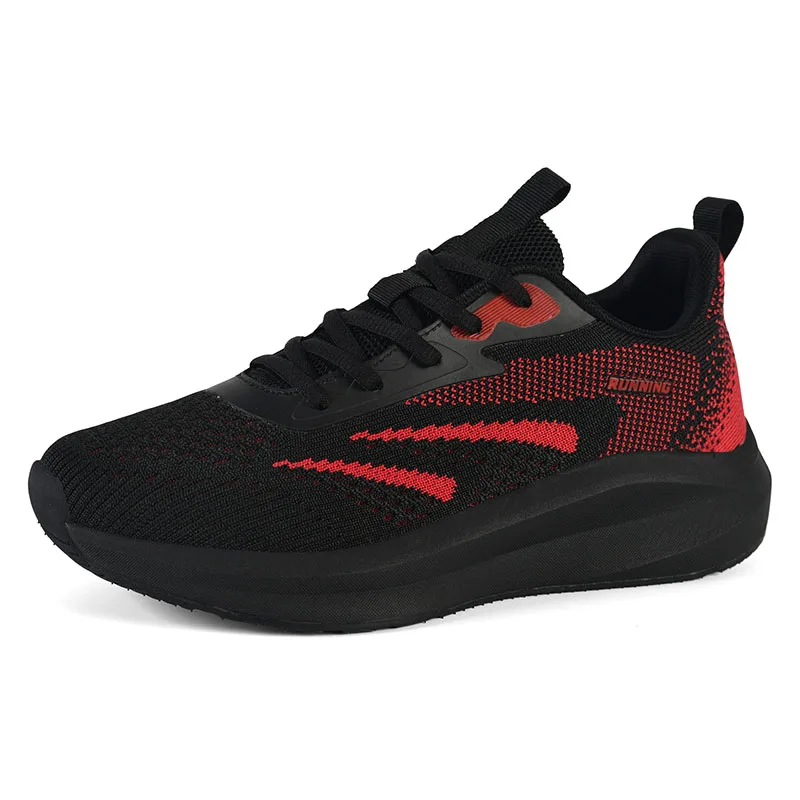 Men's Casual Racing Sneakers Four Seasons Breathable Lightweight Mesh Outdoor Speed Running Shoes Student Soft-Soled Sports Shoes