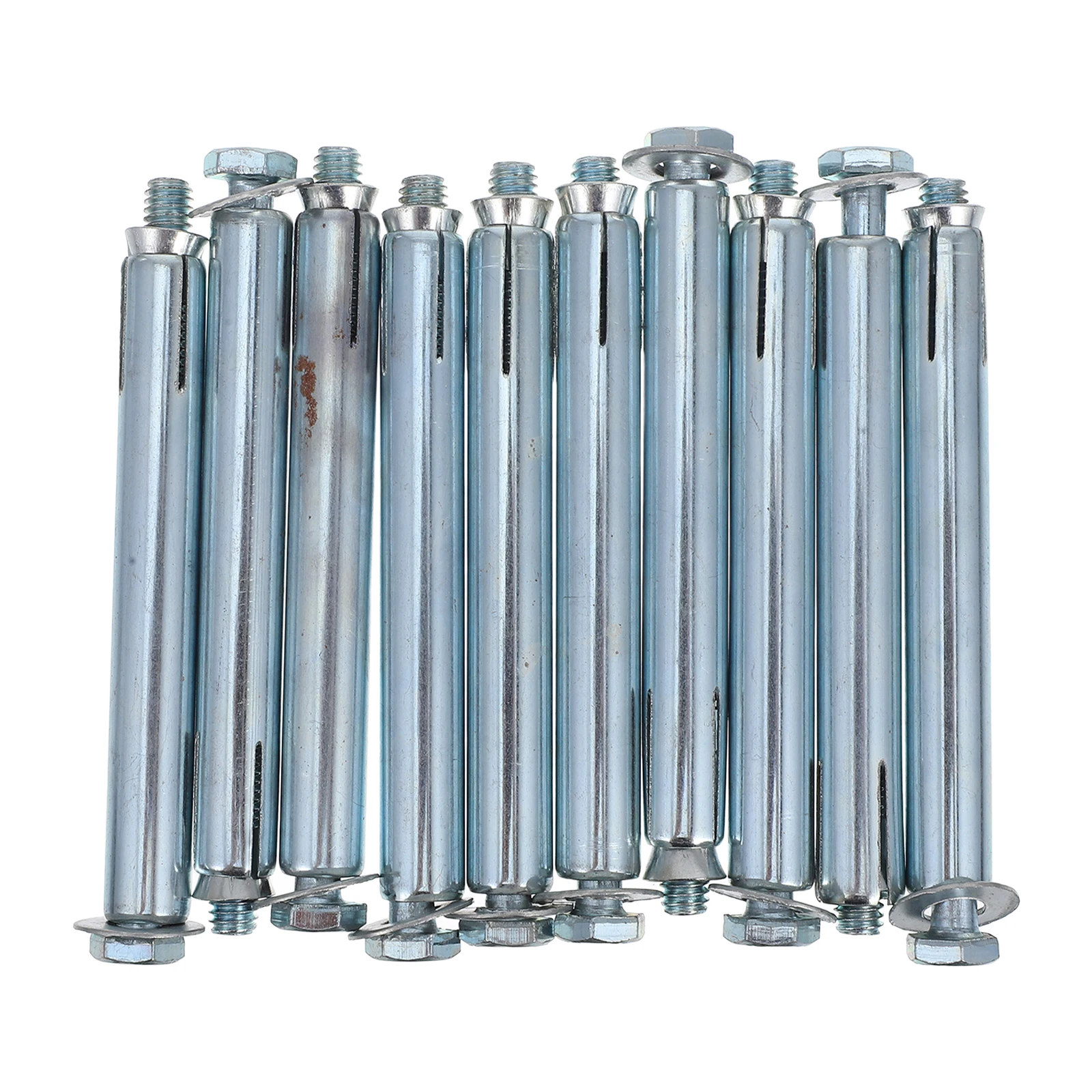 

20pcs Expansion Screws Carbon Steel Durable High Wear Resistant Easy Install Secure Fixing Concrete Asphalt Speed Bumps Anchors