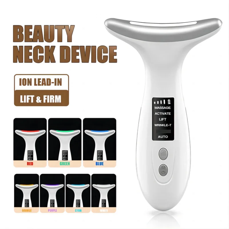 Beauty Neck Gerät LED Light Lifting Straffung-Farbe Instrument Nacken pflege Massage