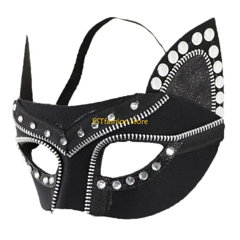 

Y5GC Маскарадная маска для глаз, маска для глаз для кошек, маскарадная маска для Хэллоуина