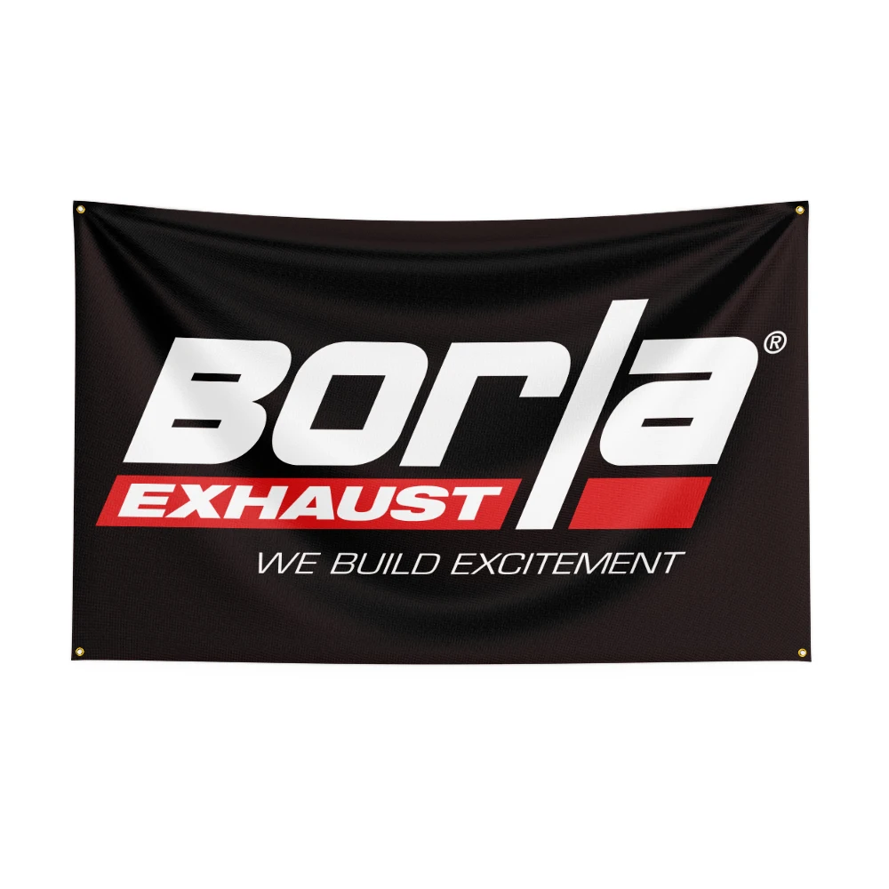 3X5Ft Borlas Racing Car Flag For Decor