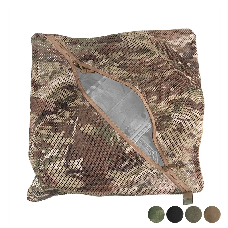 

16x16inMesh Modular Organizer Pouch Compact Utility Storage Insert Breathable Quick Dry for Camping Travel and Outdoor Gear