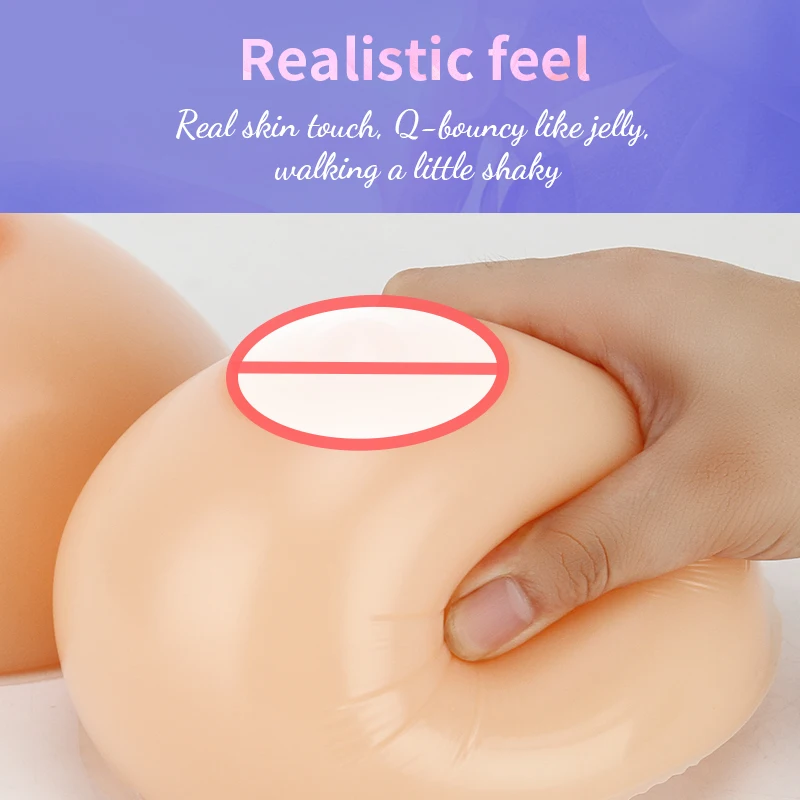 ONEFENG 1800-2000g/pair Realistic Artificial Silicone Breasts Fake Big Boobs Enhancer Chest Bust Tits for Transgender