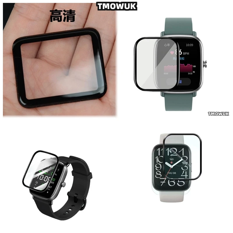 

For Amazfit BIP 3 5 6 U Pro Active Unity GTS 2E 2 3 4 MINI, Wickedly Durable Full Cover Screen Film With 3D Curved Design