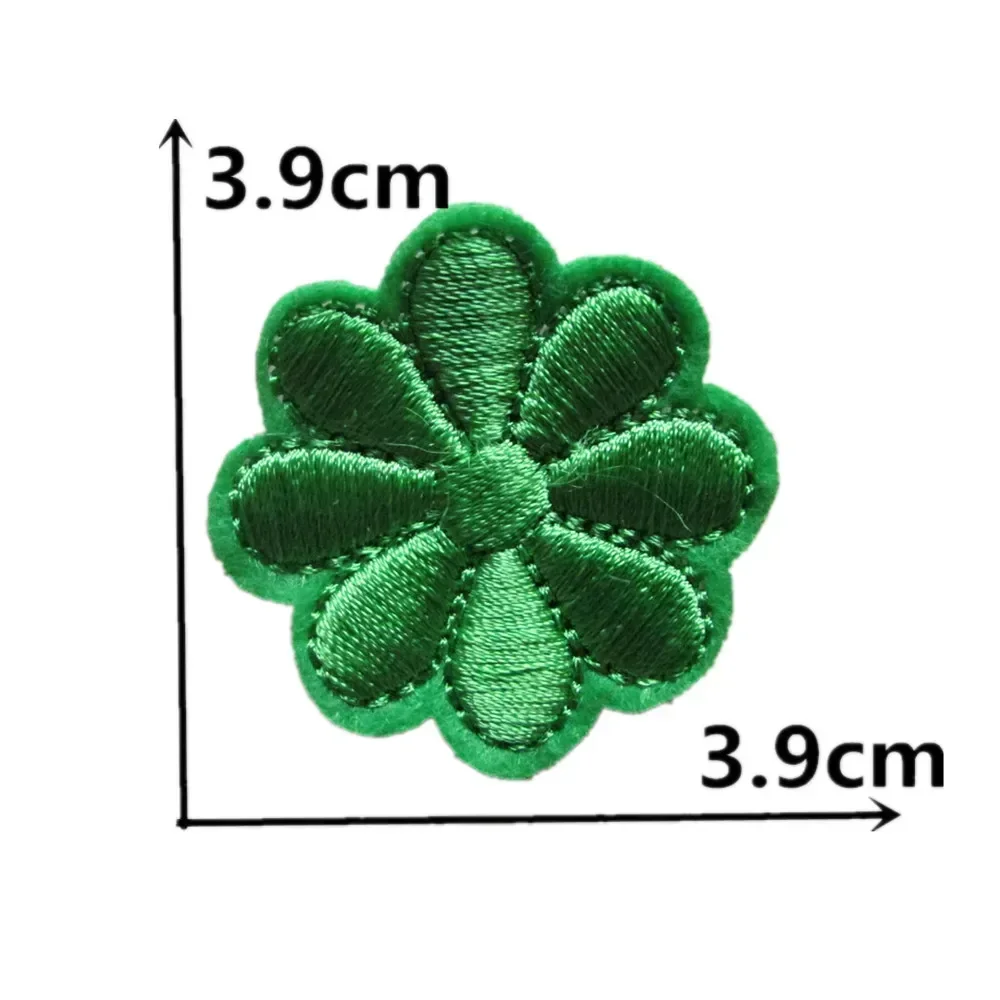 Fashion Multicoloured Flower Patch Hot melt adhesive Applique Embroidery Patches Stripes DIY Kids Clothing Accessories