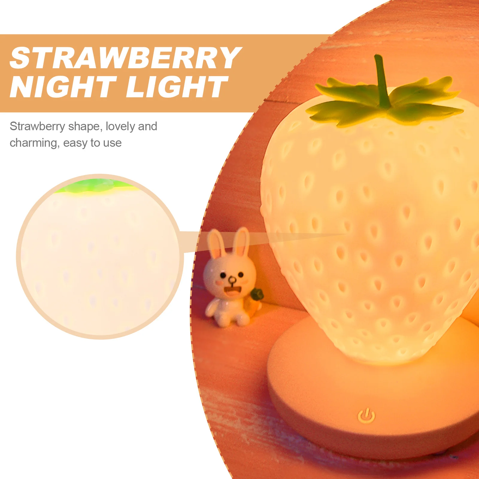 ضوء التحكم باللمس سيليكون LED سطوع قابل للتعديل مصباح غرفة النوم الإضاءة الزخرفية بجانب السرير #6